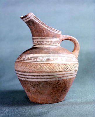 Jug from Knossos, Minoan, c.1700-1500 BC (painted and incised earthenware) de 