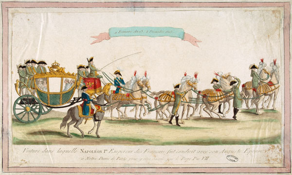 Sacre Napoleon 1804 / ''Voiture'' / Grav. de 
