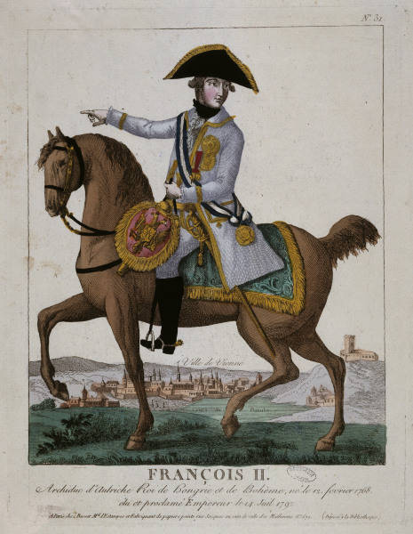 Kaiser Franz II / Equestrian Portrait de 