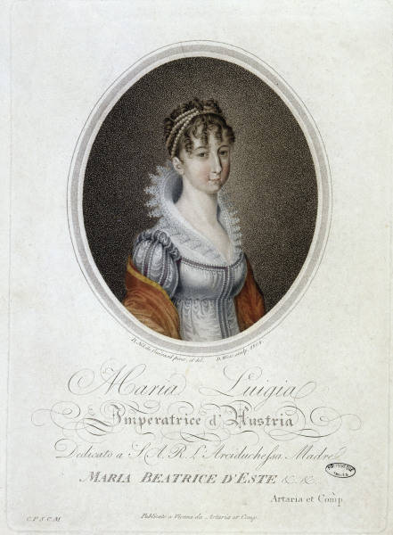 Empress Maria Ludovica / after Guerard de 