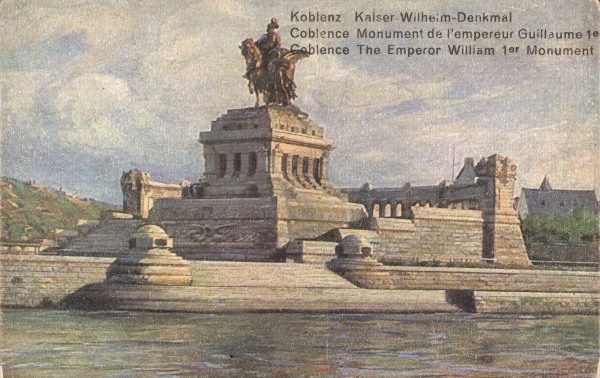 Koblenz, Deutsches Eck / Bildpostk.1910 de 
