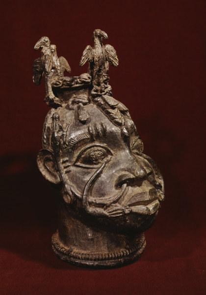 Kopf, Benin, Nigeria / Bronze de 