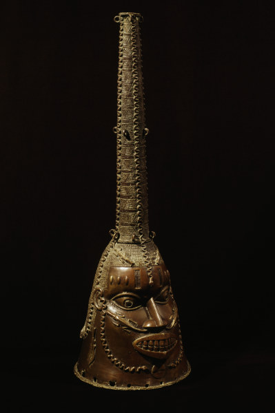 Kopfmaske, Benin, Nigeria / Bronze de 
