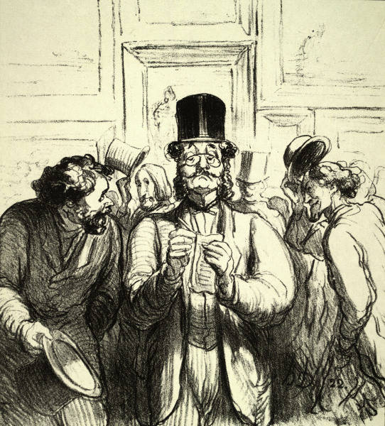 Art Critic / Lithograph / H.Daumier de 