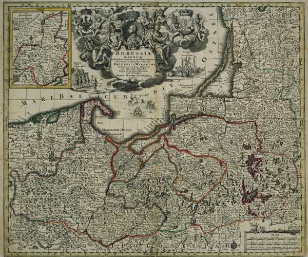 Landkarte von Preußen / um 1730 de 