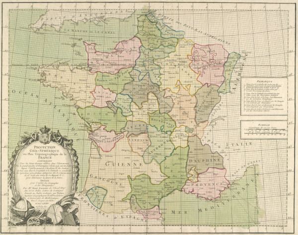Map of France 1775 de 