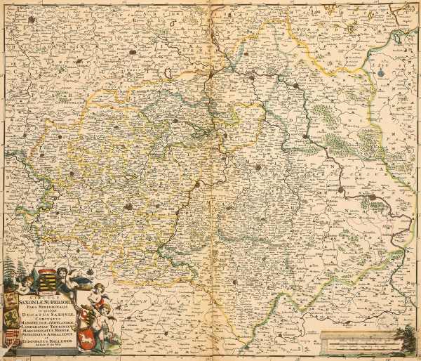 Map of Saxony de 