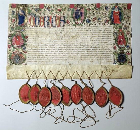 Letter of Indulgence to the Church of St. Nicolas, 22nd June 1484 de 