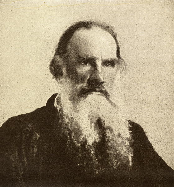 Lev Tolstoy (1828-1910) (b/w photo)  de 