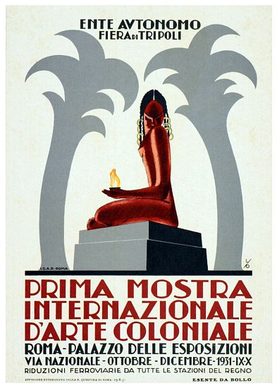 Libya / Italy: Advertising poster for the Fiera de Tripoli de 