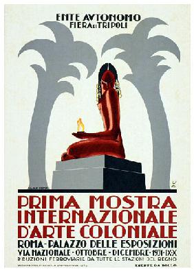Libya / Italy: Advertising poster for the Fiera de Tripoli