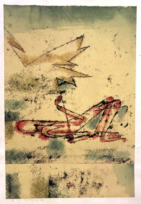 Lightning Stroke, 1920 (no 17) (oil transfer & w/c on paper on cardboard)  de 