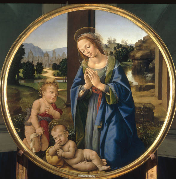 Lorenzo di Credi /Mary Worshipping Child de 