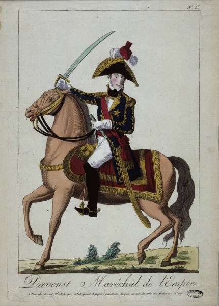 Davoust (Davout), Louis Nicolas, Duke of Auerstaedt (1808), Prince of Eckmuehl (1809), French marsha de 