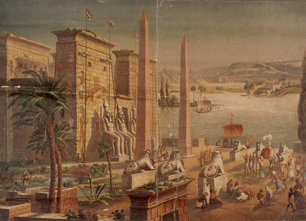 Luxor in Pharaonic Times , School Mural de 