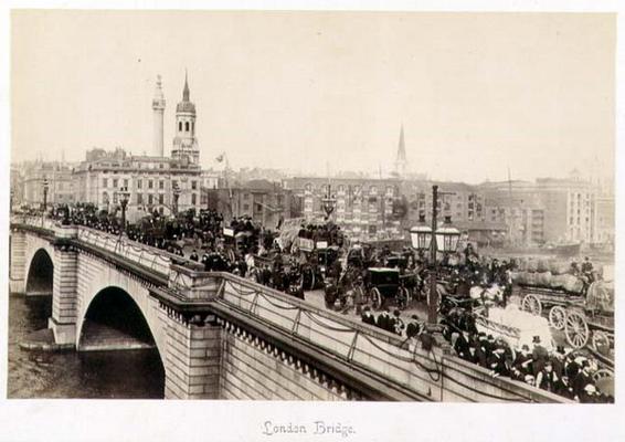 London Bridge, c.1880 (sepia photo) de 