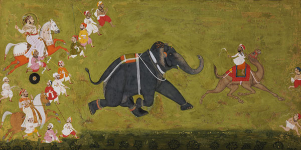 Maharaja Jagat Singh Pursuing An Escaped Elephant de 