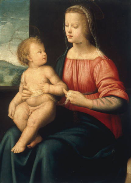 Mary w.Child / Italian Paint./ C16th de 