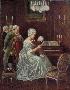 Mozart on Maria Theresas Lap , Col.Print