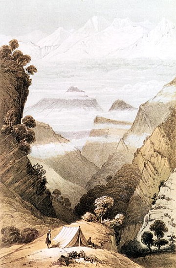Mt. Kanchenjunga, Sikkim from Hooker''s Journal de 