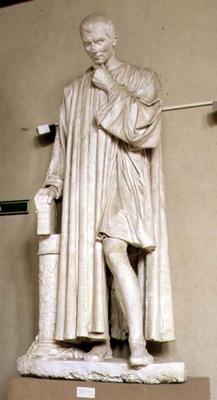 Machiavelli, sculpture by Lorenzo Bartolini (1777-1850) (plaster) de 