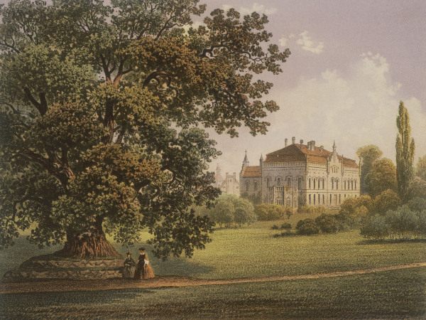 Nennhausen, castle , Col. lithogr. c.1860 de 