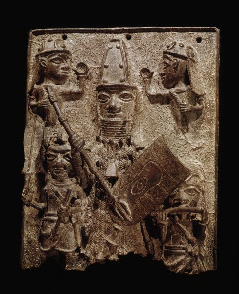 Oba mit Gefolge, Benin, Nigeria / Bronze de 