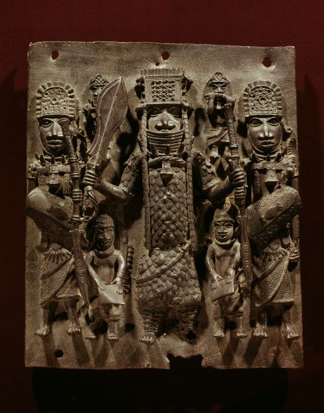 Oba with Attendants / Benin Bronze de 