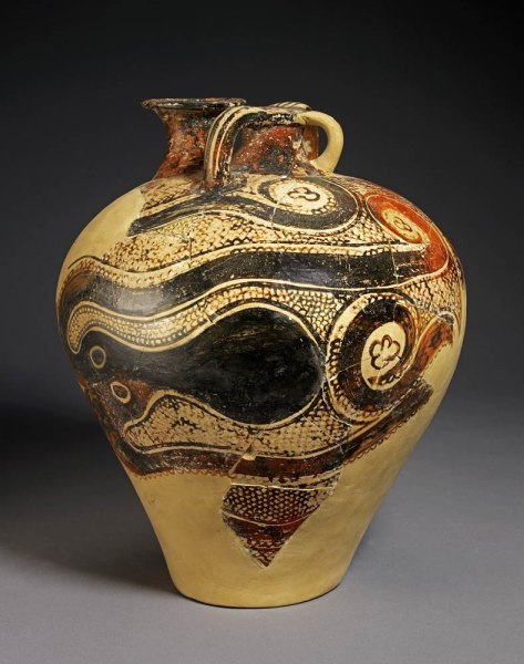 Pottery Jar with Octopus Design, Knossos, Crete, Late Minoan period II, c.1450-1400 BC (painted eart de 