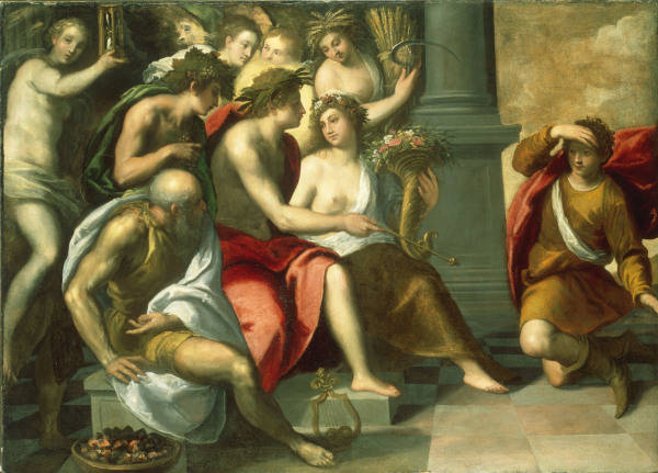 Palma Giovane, Allegory with Apollo de 