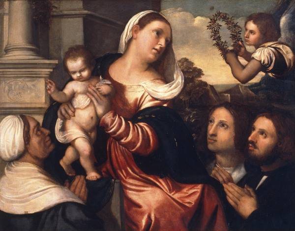 Palma Vecchio / Mary & Child / Ptg./ C16 de 