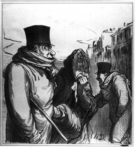 Paris, influenza / Honore Daumier de 