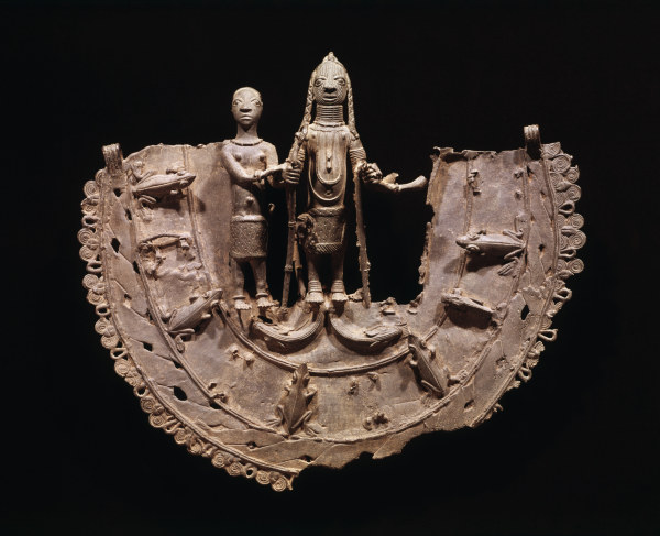 Pectoral, Benin, Nigeria / Bronze de 