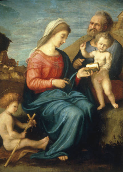 Piero di Cosimo / Holy Family / Paint. de 