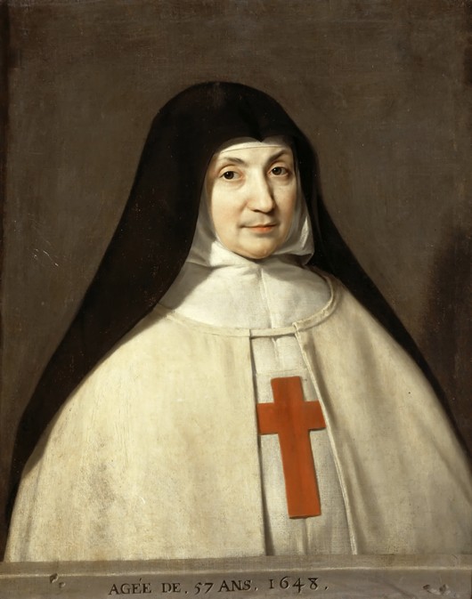 Portrait of Angélique Arnauld (1591-1661), Abbess of the Abbey of Port-Royal de 