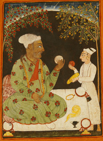 Portrait Of Raja Dhiraj Pal Of Basholi de 