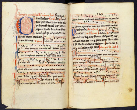 Psalter, Fully Noted, With Hymnal For The Temporal And Sanctoral, Hours Of The Virgin, With Extra Pr de 