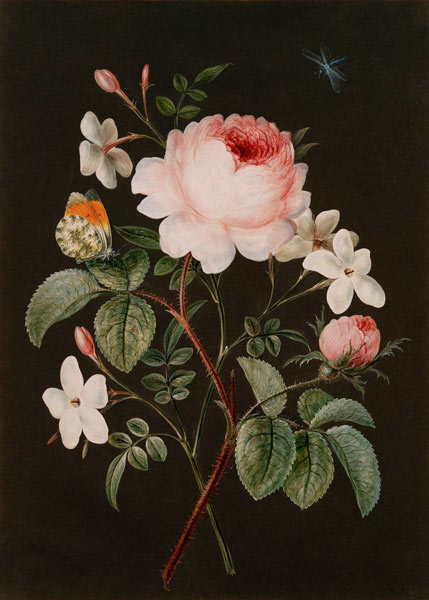 Rose and jasmine flower arrangement de 