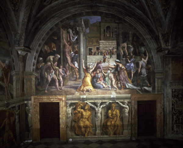 Raphael / The fire in the Borgo / c.1514 de 