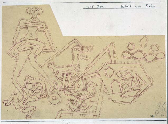 Relief with Ducks, 1925 (no 162) (pen on paper on cardboard)  de 
