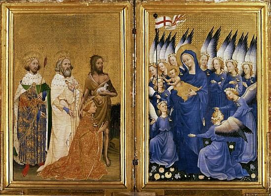 Richard II Presented to the Virgin and Child his Patron Saint John the Baptist and Saints Edward and de 
