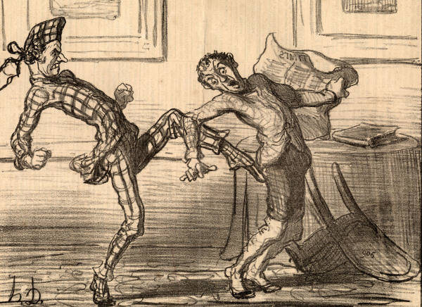 Richard Cobden / Caricature / Daumier de 
