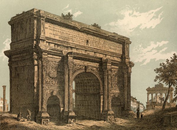 Rome , Arch of Septimus Severus de 
