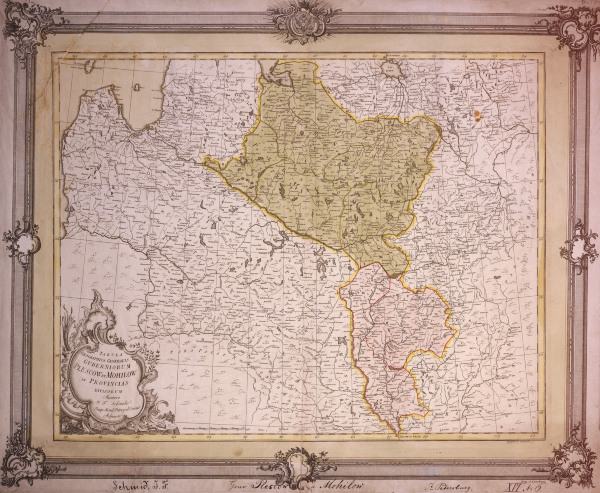 Russia , Map of Pskov & Mohilev de 