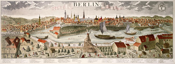 View of Berlin a. Spree , Engraving de 
