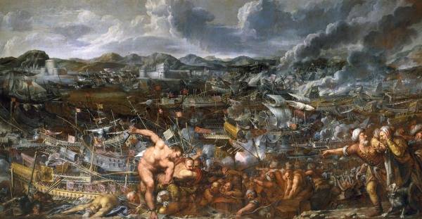Battle at the Dardanelles 1656 / Paint. de 