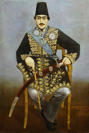 Seated Portrait Of Nasir Al-Din Shah de 