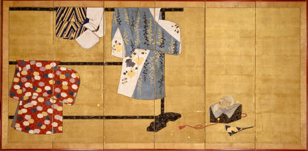 Six-Leaf Screen, Painted In Sumi de 