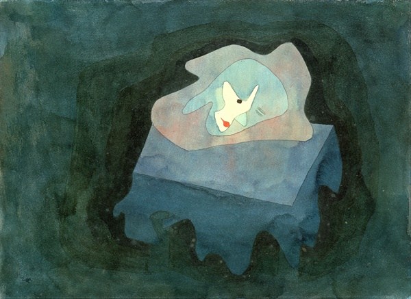 Small Monument of a Head, 1929 (no 275) (w/c, pencil & pen on paper on cardboard)  de 