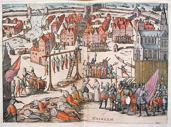 Spanish Soldiers killing Protestants in Haarlem, c.1567 de 